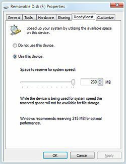 Hoe u de prestaties van Windows 7 en Vista kunt verbeteren met ReadyBoost