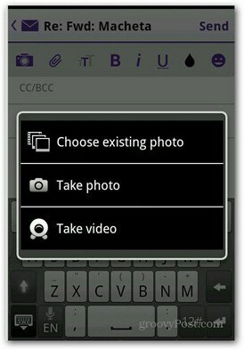 Yahoo Mail Android voegt fotovideo toe