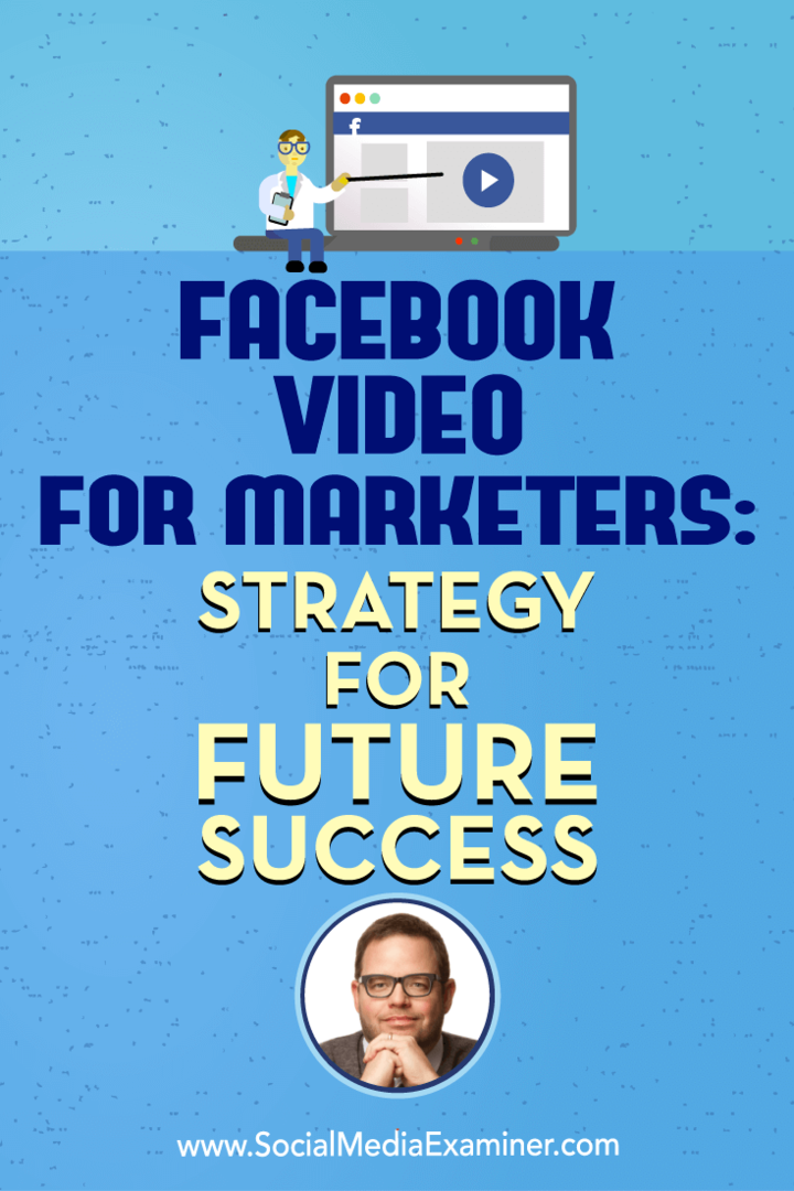 Facebook-video voor marketeers: strategie voor toekomstig succes met inzichten van Jay Baer op de Social Media Marketing Podcast.