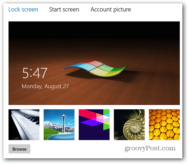 Hoe het vergrendelscherm van Windows 8 aan te passen