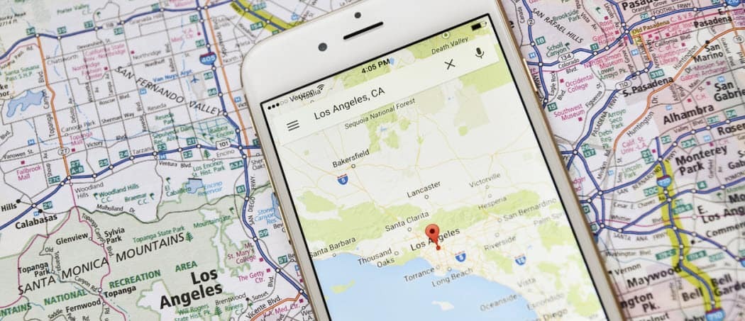 Hoe de zoekgeschiedenis van Google Maps te wissen