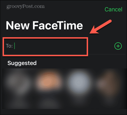 nieuw facetime-contact