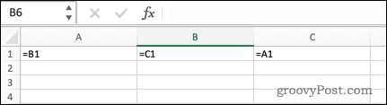 Een indirecte kringverwijzing in Excel
