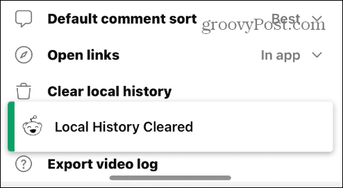 Verwijder uw Reddit-geschiedenis
