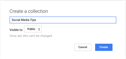 naam google + collectie
