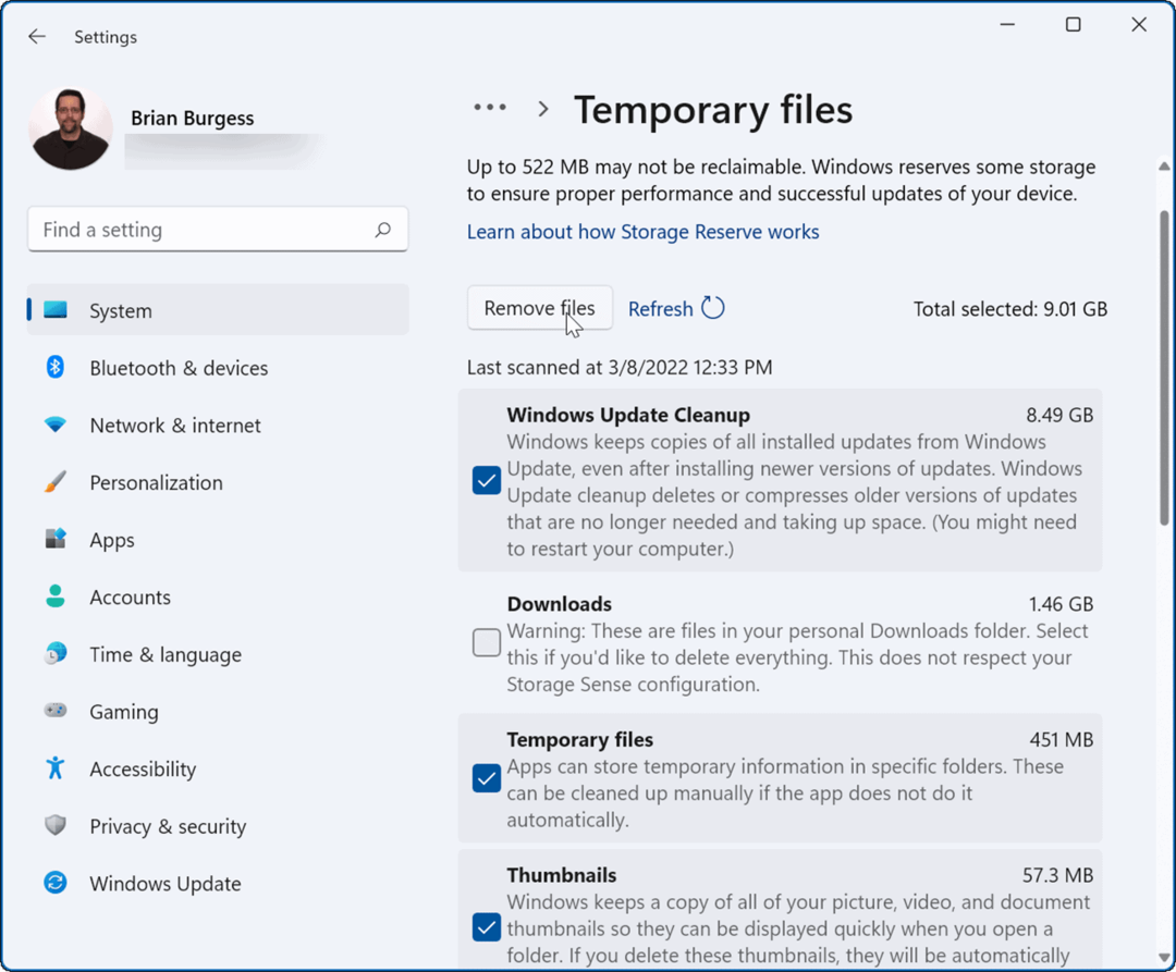 tijdelijke bestanden verwijderen Windows Update Cleanup