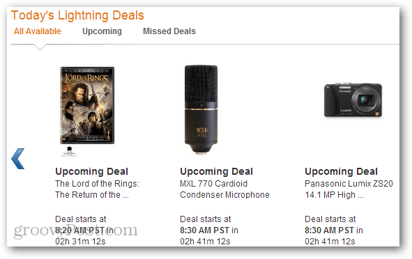 Amazon lightning deals