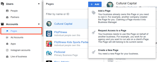 Gebruik Facebook Business Manager, stap 10.