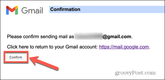 gmail bevestigt alias