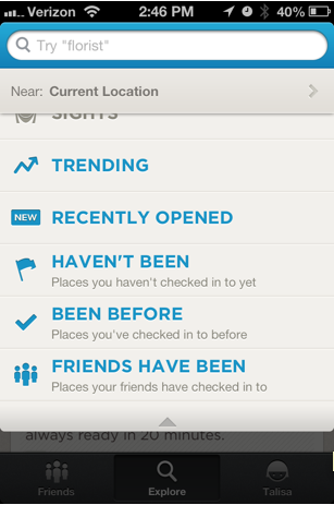 foursquare onlangs geopend