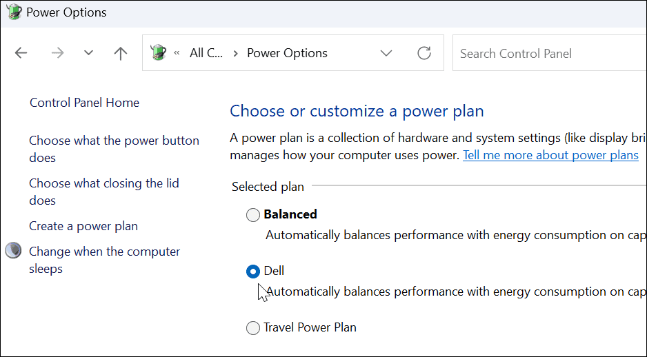maak een aangepast energieplan op Windows 11