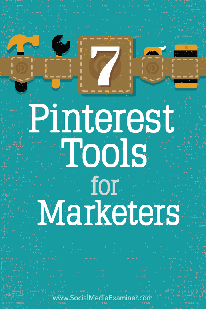 zeven Pinterest-tools voor marketeers