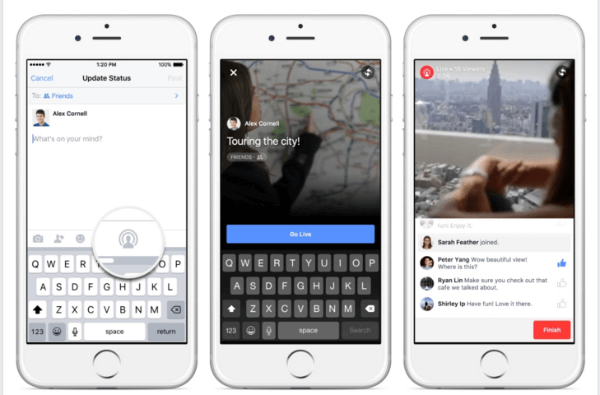 facebook breidt live video op iphone uit