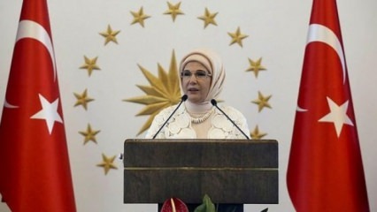 First Lady Erdoğan heette de vrouwen van ambassadeurs welkom