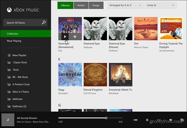 Xbox Music-webinterface