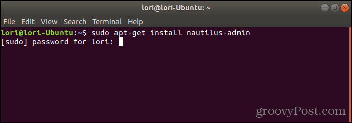 Installeer Nautilus Admin