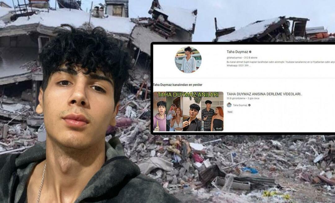 Aandelen van de rekening van Taha Duymaz, die om het leven kwam bij de aardbeving, kregen een reactie!