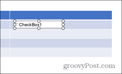 powerpoint uitgesleept selectievakje