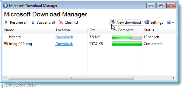 Microsoft Download Manager is een eenvoudige tool voor het downloaden van onstabiele of langzame verbindingen