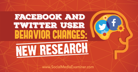 Twitter en Facebook gebruikersgedrag onderzoek