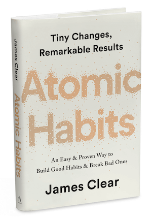 boekomslag voor Atomic Habits door James Clear