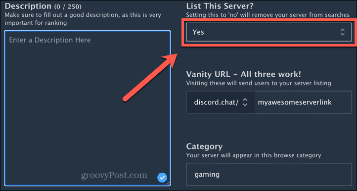 lijst discord-server