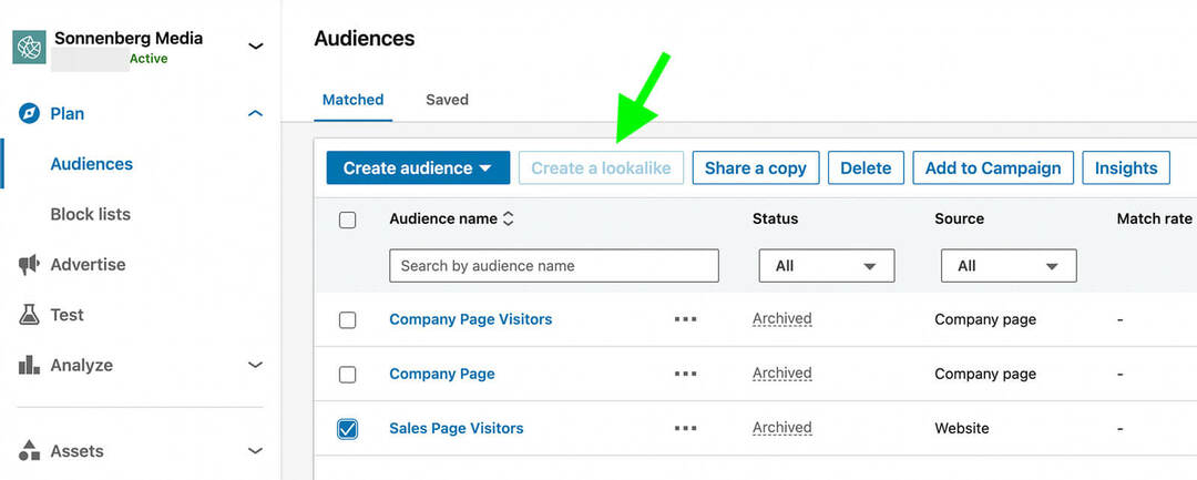how-to-uitbreiden-linkedin-audience-targeting-set-up-creëren-lookalike-audiences-dashboard-campagne-manager-voorbeeld-9