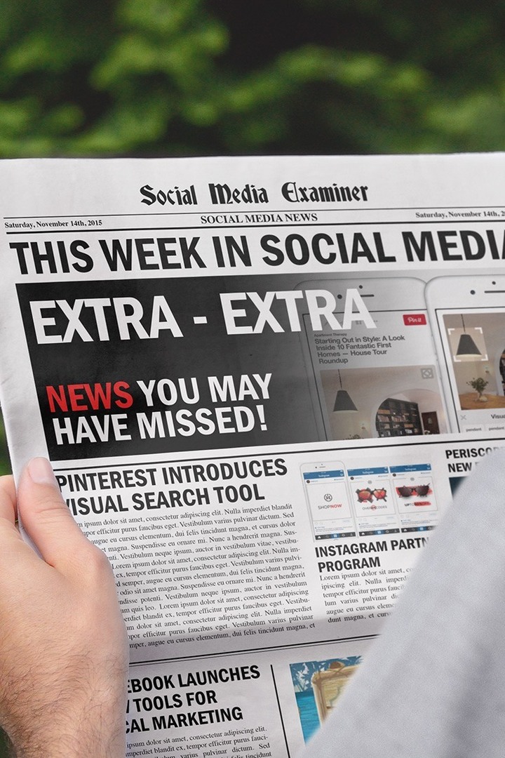 Pinterest lanceert Visual Search: deze week in Social Media: Social Media Examiner