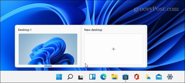 Virtueel bureaublad-knop Windows 11