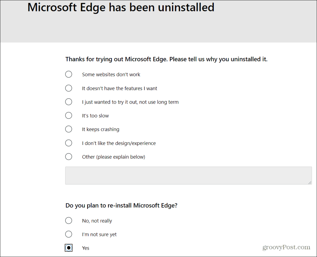 Hoe Microsoft Edge van Windows 10 te verwijderen