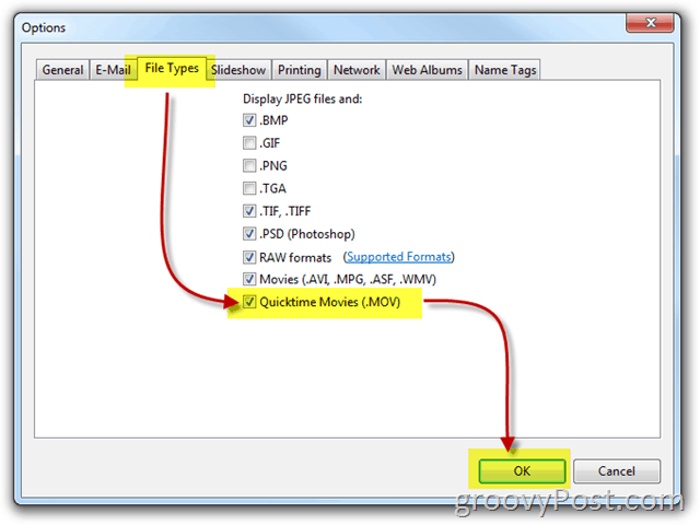 How-To .MOV-bestanden toevoegen of bekijken in Google Picasa