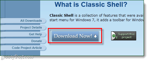 download klassieke shell van sourceforge