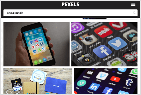 Pexels trefwoord zoeken naar stock art