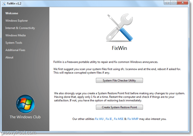 50 veelvoorkomende Windows 7-problemen met FixWin oplossen [groovyReview]