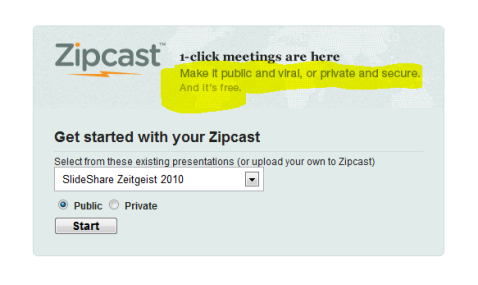 zipcast-vergaderingen