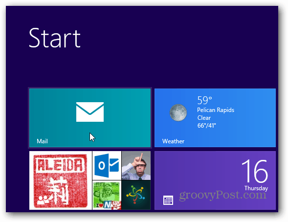 Start Windows 8 Mail Client