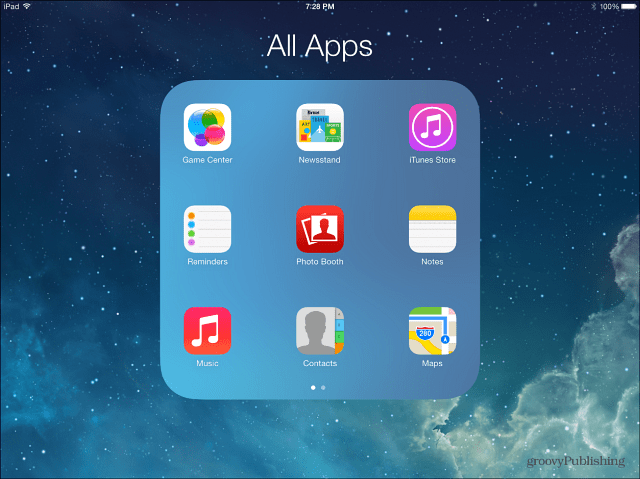Alle apps één map