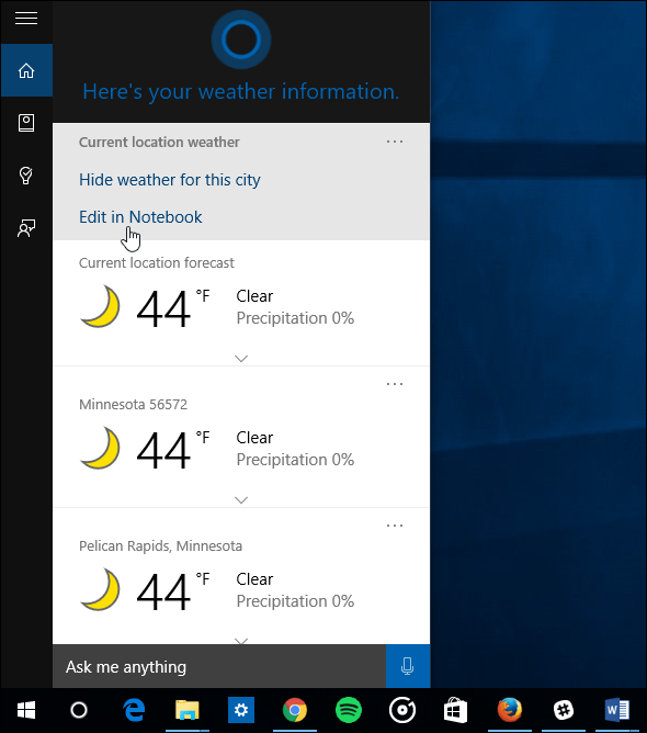 Windows 10-tip: laat Cortana het weer weergeven voor meerdere steden
